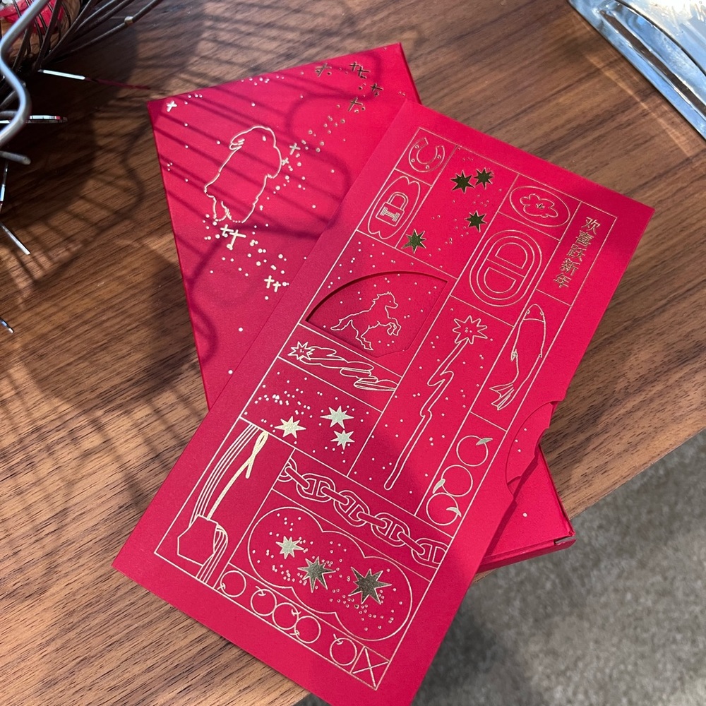 Hermes Luna New Year red packet envelopes